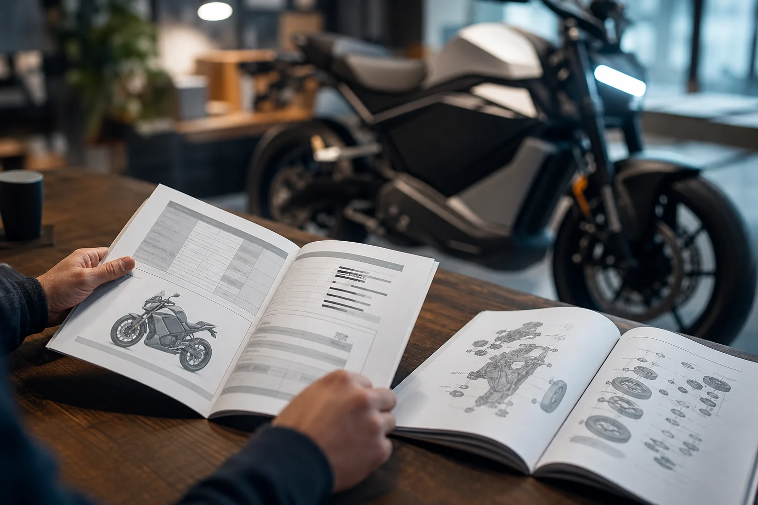 Ficha técnica y manual de una moto eléctrica revisados antes de la compra
